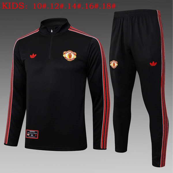 Ninos Sudadera De Training Manchester United 2025/26 Negro 4